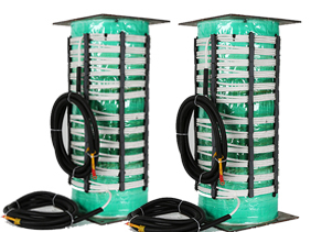 電磁熱風爐線盤管道